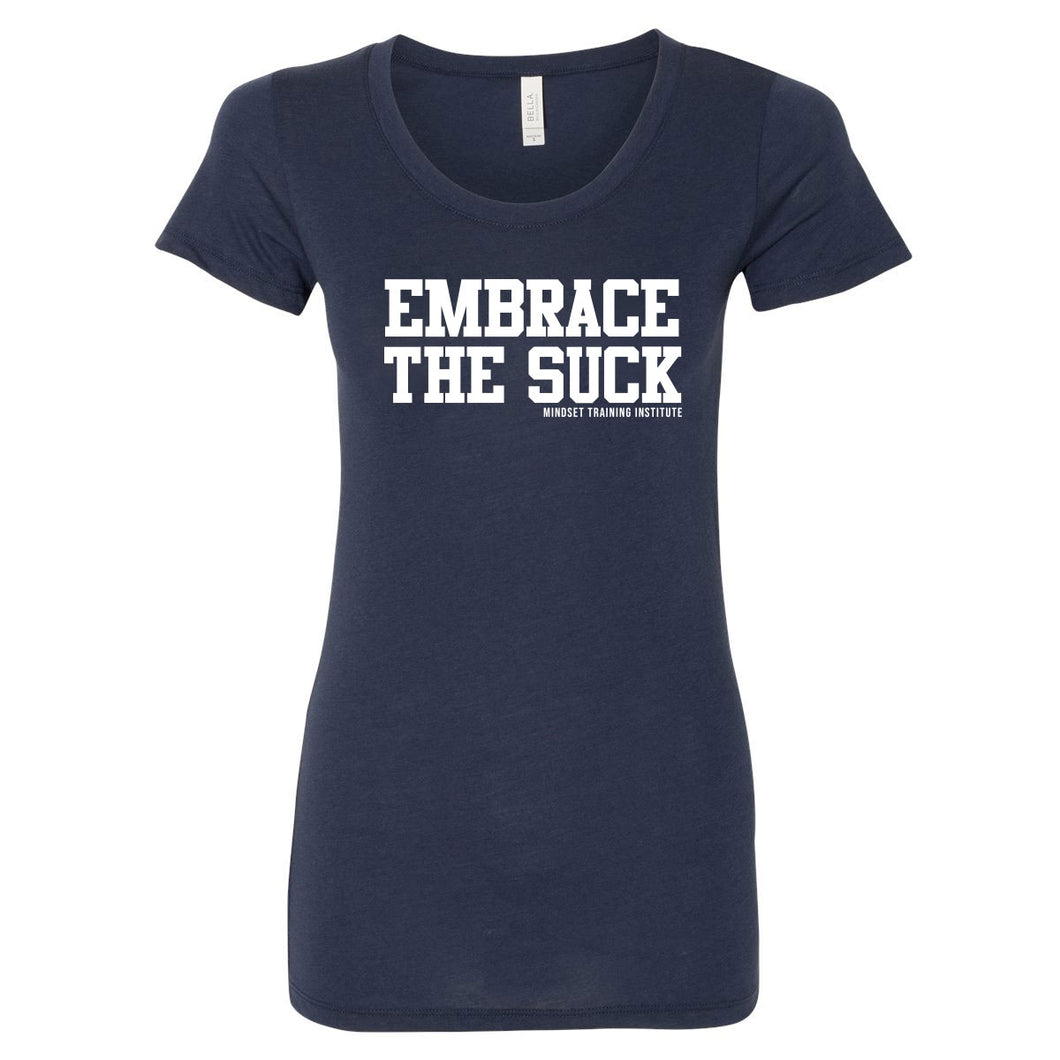 Embrace the Suck Woman's Shirt Navy